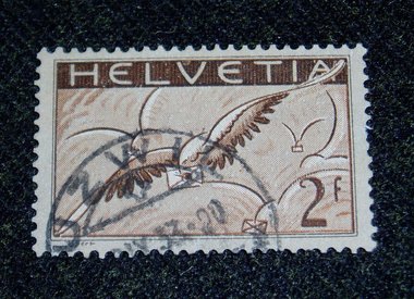 Switzerland Air Mail Stamp, C15, 1920s
