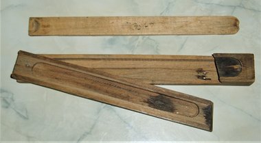 Antique Pencil Case, 2-Tier, Swing-Away Tray