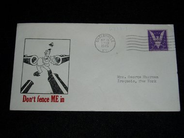 World War II Patriotic Cover No. 1, Anti-Hitler Anti-Nazi Catchet, Postal History