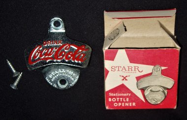 Coca-Cola Bottle Opener, Starr "X", Brown Co.