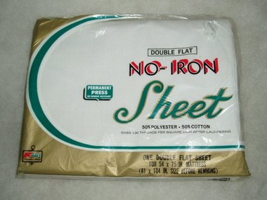 Vintage Sheet, New Old Stock, Full Size White