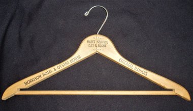 Vintage Wood Hanger, Morrison Hotel & Oyster House