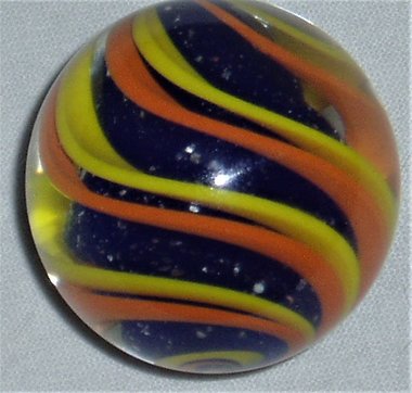 Steve Davis Marble, Swirls Over Mica Fat Solid Core, 1-7/16"