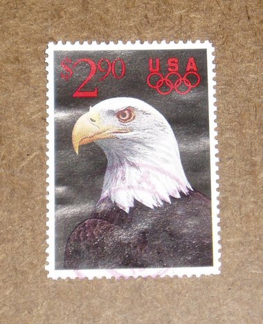USA 2.90 Eagle Stamp, Scott 2540, 1991, Wholesale Lot, 12 stamps