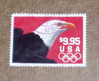 USA 9.95 Eagle Stamp, Scott 2541, 1991