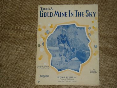 Sheet Music, Bing Crosby, Irving Berlin, Walt Disney, There's a Gold Mine in the Sky