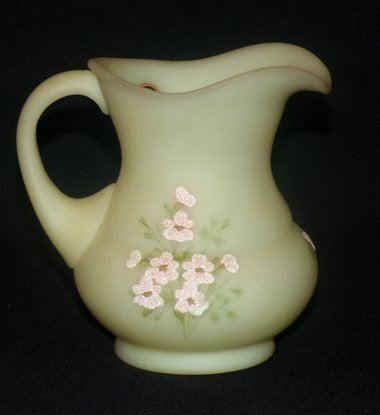 Fenton Custard Creamer, Matte Satin Floral