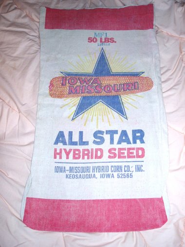 Seed Sack, Iowa Missouri, Keosauqua, Mint